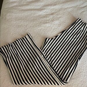 Boston Proper Striped Gray and White Top